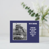 Wir bewegen uns ankündigungspostkarte (Stehend Vorderseite)