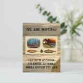 Wir bewegen uns ankündigungspostkarte (Stehend Vorderseite)