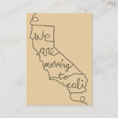 wir bewegen uns auf die "cali business card" visitenkarte (Vorderseite)