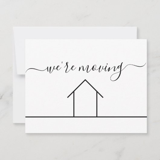 Wir bewegen uns auf einfache, moderne Adressenände Karte (Vorderseite)