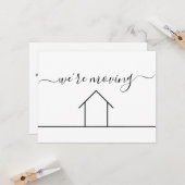 Wir bewegen uns auf einfache, moderne Adressenände Karte (Vorderseite/Rückseite Beispiel)