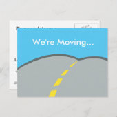 Wir bewegen uns dabei, die Änderung der Geschäftsa Ankündigungspostkarte (Vorne/Hinten)