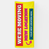 Wir bewegen uns mit eigenem Banner (Vertikal)