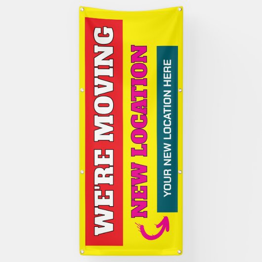 Wir bewegen uns mit eigenem Banner (Vertikal)