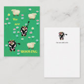 Wir bewegen uns niedlich mitteilungskarte (Vorne/Hinten)