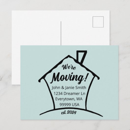 Wir bewegen uns postkarte (Vorne/Hinten)