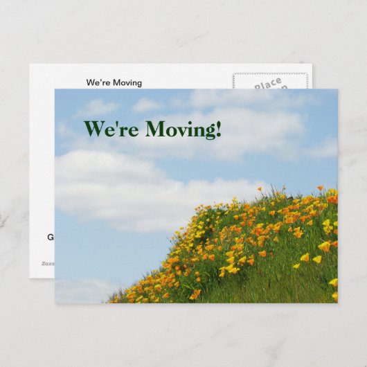 Wir bewegen uns! Postkarten mit bewegten Notice Ca (Vorne/Hinten)