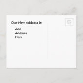 Wir bewegen uns, Retro-van-Post-Karte Ankündigungspostkarte (Rückseite)