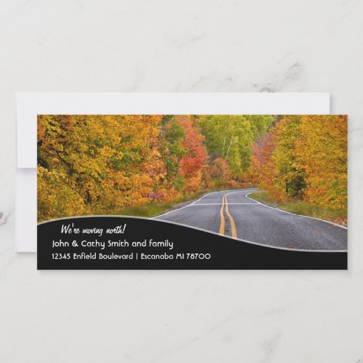 Wir bewegen uns Richtung Norden Autumn Road Szene Ankündigung (Vorderseite)