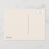 Wir bewegen uns rückwärts und bewegen Van Ankündigungspostkarte (Rückseite)