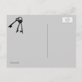 Wir bewegen uns rückwärts und bewegen Van Ankündigungspostkarte (Rückseite)