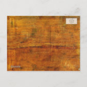 Wir bewegen uns rückwärts und bewegen Van Old Wood Ankündigungspostkarte (Rückseite)