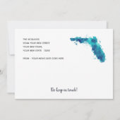 Wir bewegen uns Wasserfarbe Florida Ankündigung (Rückseite)