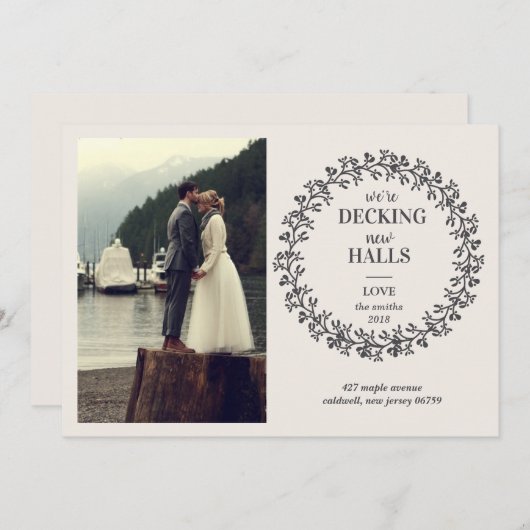 Wir bewegen Weihnachtskarten / Feiertage Einladung (Vorne/Hinten)