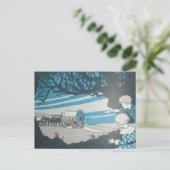 WIR BEWEGEN Western Pferdewagen Postkarte (Stehend Vorderseite)