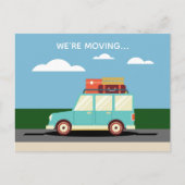 Wir bewegen Zuhause Address Change Niedlich Custom Ankündigungspostkarte (Vorderseite)