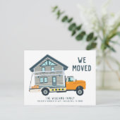 WIR BEWEGT | LKW ANKÜNDIGUNGSPOSTKARTE (Stehend Vorderseite)