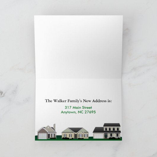 Wir bewegten Adressenänderung Karten (Innenseite)