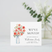 Wir bewegten die Wasserfarbenbewegung Ankündigungspostkarte (Stehend Vorderseite)