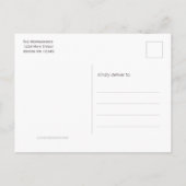 Wir bewegten neue Adresse Rustikale Kuhschädel Ankündigungspostkarte (Rückseite)