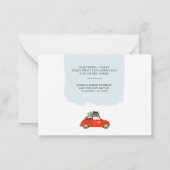 Wir bewegten Neujahrsabenteuer und bewegten Ankünd Mitteilungskarte (Rückseite)