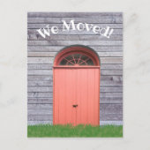 Wir bewegten rustikale, wetterfeste, korallenförmi postkarte (Vorderseite)