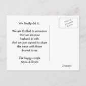 Wir ` bezüglich der ankündigungspostkarte (Rückseite)