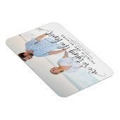 Wir binden das Foto der Hochzeit, das Datum zu spe Magnet (Rechte Seite)