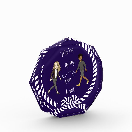 Wir binden das knot-nautikfarbene Anime Fotoblock (Links)