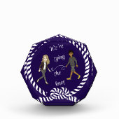 Wir binden das knot-nautikfarbene Anime Fotoblock (Vorderseite)