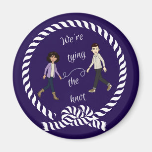 Wir binden das knot-nautikfarbene Anime Magnet