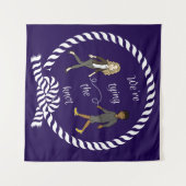 Wir binden das knot-nautikfarbene Anime Wandteppich (Vorderseite (Horizontal))