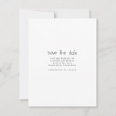 Wir binden das Niedliche Foto des Knotens Save the Date (Rückseite)