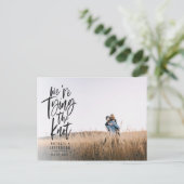 Wir binden den Knoten Ankündigungspostkarte (Stehend Vorderseite)