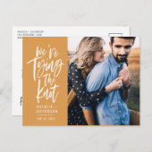 Wir binden den Knoten Ankündigungspostkarte (Vorne/Hinten)