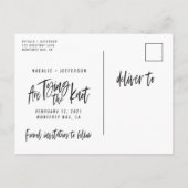 Wir binden den Knoten Ankündigungspostkarte (Rückseite)