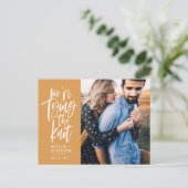 Wir binden den Knoten Ankündigungspostkarte (Stehend Vorderseite)