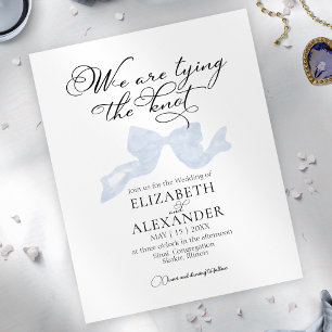 Wir binden den Knoten   Blue Bow Budget Wedding