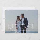 Wir binden den Knoten Elegant & modernes Foto Ankündigung (Vorderseite)