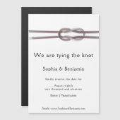 Wir binden den Knoten - reservieren Sie das Datum Magnetkarte (Vorne/Hinten)