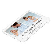 Wir binden den Knoten Save the Date 2 Foto Magnet (Linke Seite)