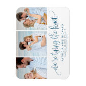 Wir binden den Knoten Save the Date 3 Foto Magnet (Vertikal)