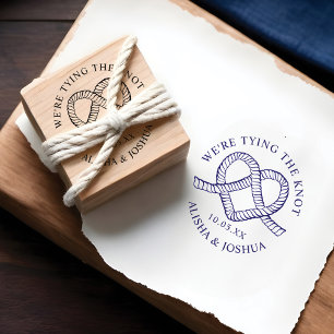 Wir binden die kinderlose Herzverheiratung Gummistempel