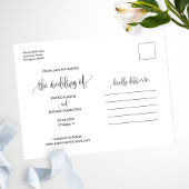 Wir binden die Knochen Save the Date, ohne Foto Postkarte