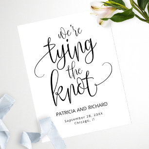 Wir binden die Knochen Save the Date, ohne Foto Postkarte