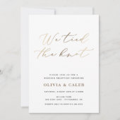 Wir binden die KNOE Elopement-Feier an die Einladu Einladung (Vorderseite)