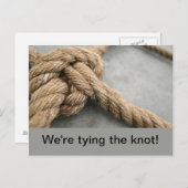 Wir binden die Knopostkarten Postkarte (Vorne/Hinten)