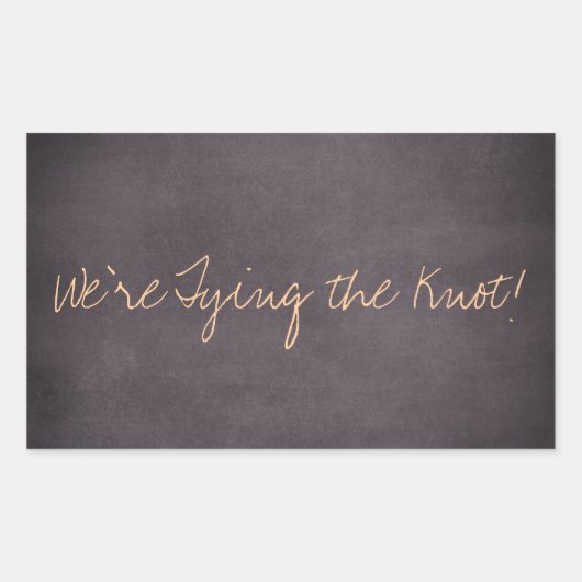 Wir binden die Knoten Hochzeitaufkleber an Rechteckiger Aufkleber (Vorderseite)