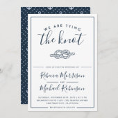 Wir binden die Knoten-Seehochzeits-Einladung Einladung (Vorne/Hinten)