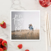 Wir binden die Knotenbindungsparty Serviette (Beispiel)